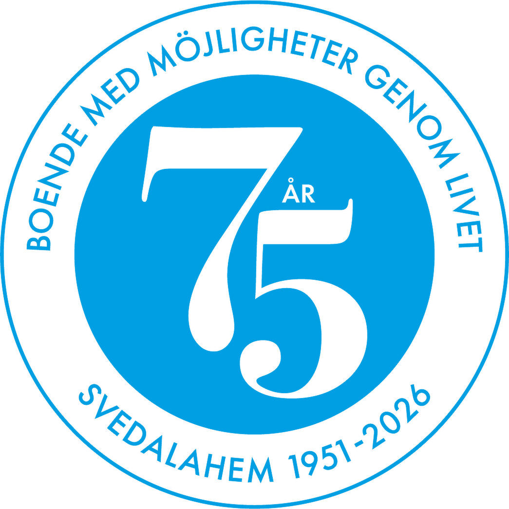 emlem för Svedalahems 75 års jubileum