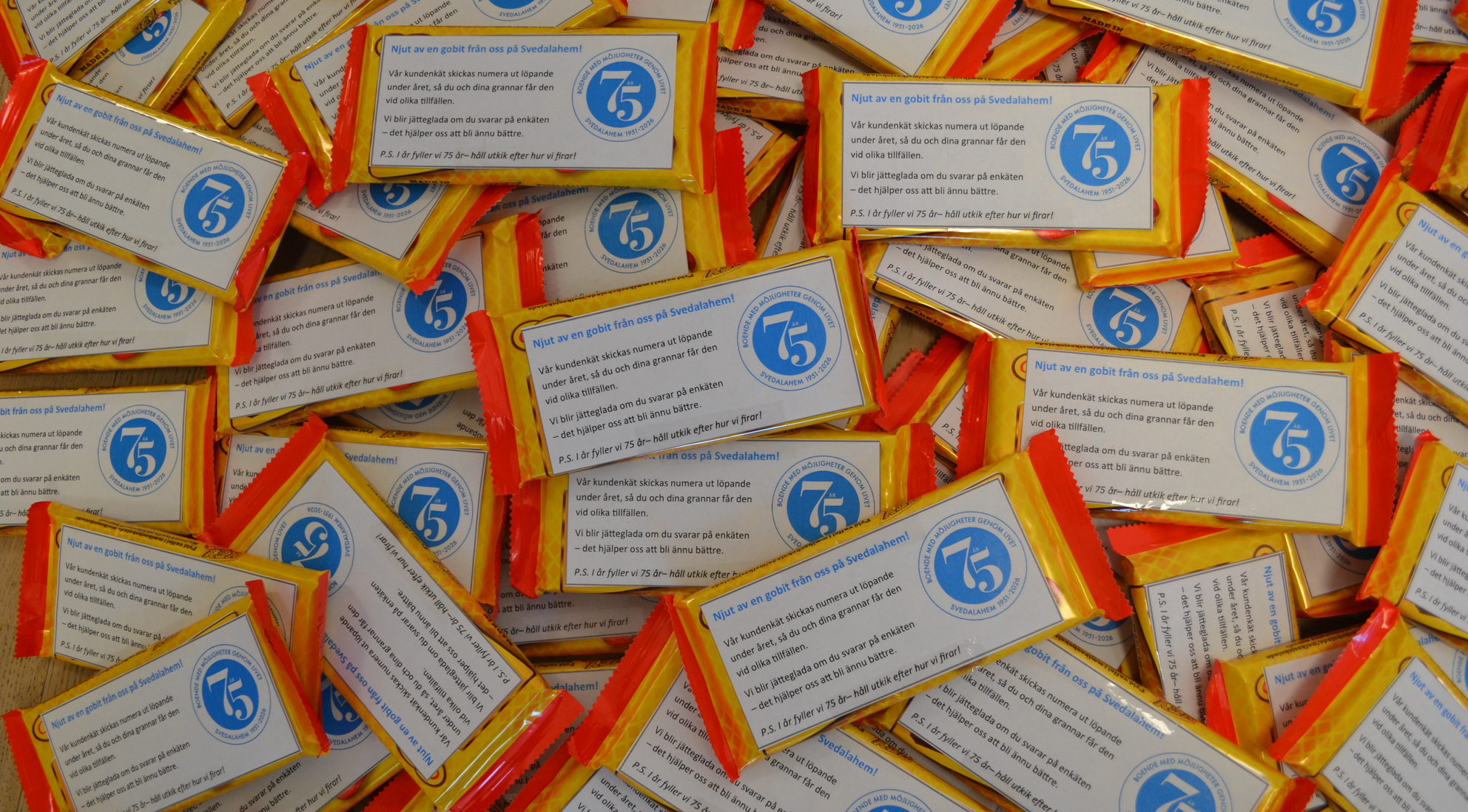 En hög meed kexchoklad 