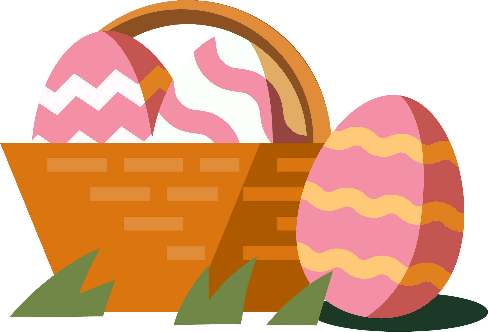 Tecknad Korg med p&aring;sk&auml;gg